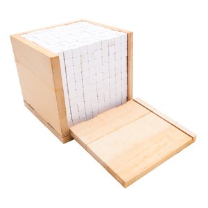 ลูกบาศก์ 1000, ของเล่นไม้, ของเล่นเสริมพัฒนาการ, ของเล่นเด็กอนุบาล, สื่อการสอนเด็กอนุบาล,มอนเตสซอรี่ ,montessori, สื่อการสอนประถม