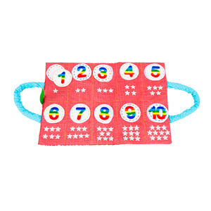 กระเป๋าผ้าสอนสนุก ชุด ตัวเลขพาเพลิน ของเล่นเสริมพัฒนาการ ,ของเล่นเสริมทักษะ,ของเล่นเด็ก, สื่อการสอนอนุบาล