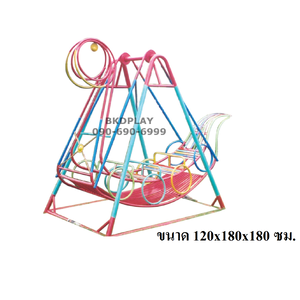 เครื่องเล่นสนามกลางแจ้ง เหล็ก ชุดเรือไวกิ้งใหญ่ โยกเยกเหล็ก Outdoor Playground, ราคาโรงงาน สินค้าสั่งผลิต10-20วัน