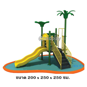 เครื่องเล่นสนามกลางแจ้ง ชุดเครื่องเล่นเด็ก BA-28 มี 1 รางสไลเดอร์ และชุดเกม XO 1 ชุด,ครุภัณฑ์สนามเด็กเล่น,งบสพฐ,outdoor Playground,ผลิตในไทย