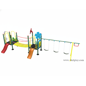 ชุดหอสะพานแขวนชิงช้ายางสไลด์ 70, เครื่องเล่นสนามกลางแจ้ง , เครื่องเล่นสนามแบบเหล็ก,ชิงช้า,สไลเดอร์,OutdoorPlayground, ราคาโรงงาน สินค้าสั่งผลิต 10-20 วัน