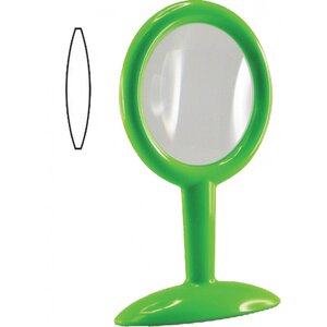 กระจกเลนส์นูน 2 ด้าน พร้อมด้ามจับ , สื่อการสอน , ของเล่น ,ของเล่นเสริมพัฒนาการ , ทักษะวิทยาศาสตร์