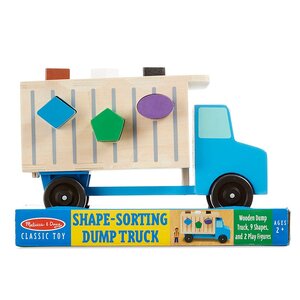 ชุดบล๊อคหยอดรถ ส่งเสริมทักษะการแยกแยะ รูปร่าง สี และบังคับมือให้สัมพันธ์กับสมอง Shape Sorting Dump Truck Melissa&Doug, รุ่น 9397 ของเล่นเสริมพัฒนาการ,ของเล่น