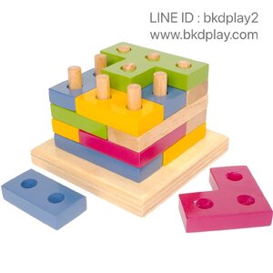 ตัวต่อพาเพลิน , ของเล่นไม้, ของเล่นเสริมพัฒนาการ, ของเล่นเด็กอนุบาล, สื่อการสอนเด็กอนุบาล วัสดุและสี ปลอดภัยต่อเด็ก มีมาตรฐาน มอก. ตามที่ สพฐ. กำหนด