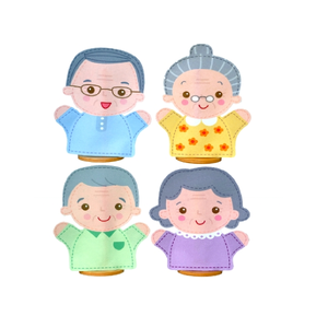 หุ่นมือ ชุดครอบครัว ปู่ ย่า ตา ยาย (ชุดเล็ก)ราคายังไม่รวามที่ตั้งหุ่น ของเล่นเสริมทักษะ,ของเล่นเด็ก, สื่อการสอนอนุบาล