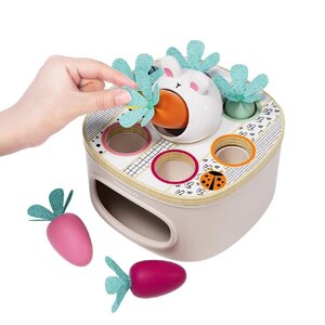 เกมป้อนแครอทกระต่าย,ของเล่น,อาหาร,กระต่าย,หยอดบล็อกของเล่นเสริมทักษะการเรียนรู้, ของเล่นเสริมพัฒนาการเด็กอนุบาล, สื่อการสอนปฐมวัย, พร้อมส่ง