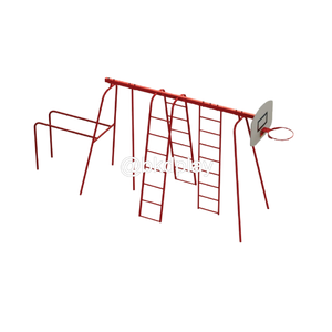 บาร์ปีนป่าย+แป้นบาส เครื่องเล่นสนาม กลางแจ้ง เหล็ก, สนามเด็กเล่น ,OutdoorPlayground, เครื่องเล่น สพฐ. โรงเรียน ศูนย์เด็กเล็ก