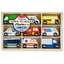 ชุดเล่นรถทุกรูปแบบ ส่งเสริมการเรียนรู้ และจินตนการ Wooden Town Vehicles Melissa&Doug, ของเล่นเสริมพัฒนาการ, ของเล่น