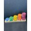 โดนัท 5 สี , ของเล่นไม้, ของเล่นเสริมพัฒนาการ, ของเล่นเด็กอนุบาล, สื่อการสอนเด็กอนุบาล วัสดุและสี ปลอดภัยต่อเด็ก มีมาตรฐาน มอก. ตามที่ สพฐ. กำหนด