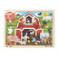 Wooden Jigsaw Puzzle Barnyard 24pc จิ๊กซอไม้ 24 ชิ้น รุ่นฟาร์ม ส่งเสริมให้รู้จักคิด และการมีสมาธิ, Melissa & Doug