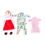 ตุ๊กตาฝึกแต่งตัว (พร้อมเสื้อผ้า 3 ชุด) ของเล่นเสริมพัฒนาการ ,ของเล่นเสริมทักษะ,ของเล่นเด็ก, สื่อการสอนอนุบาล