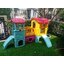 บ้านเด็กวินเทจ สีพาสเทล, สไลเดอร์พร้อมปีนป่าย บ้านสไลเดอร์ของเล่น บ้านน้อยสองชั้น กระดานลื่นพลาสติก,บ้านมีสไลเดอร์ , เครื่องเล่นสนาม พร้อมส่ง