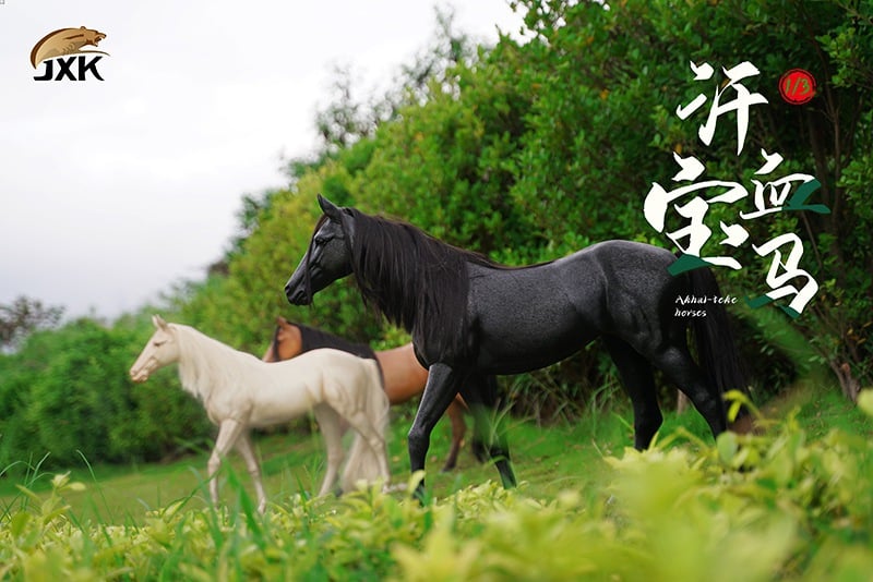 [สั่งจอง]JXK X32101A 1/3 : Akhal-teke horses