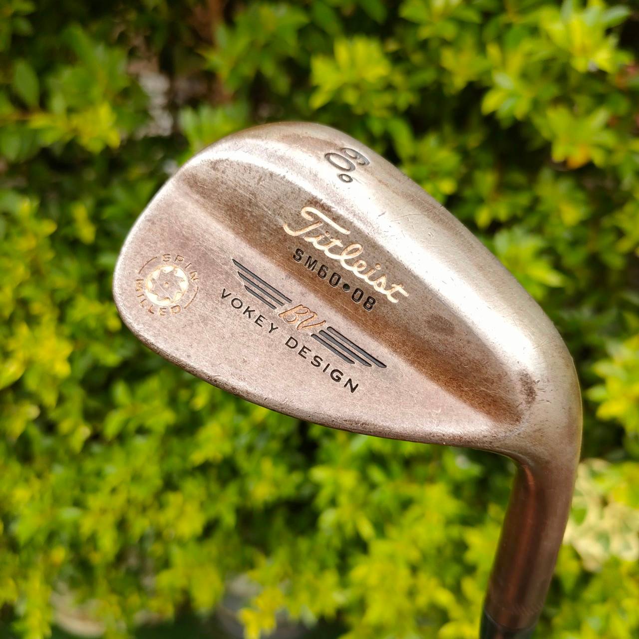 WEDGE TITLEIST VOKEY DESIGN องศา 60 เบาท์ 08 SPIN MILLED สุดยอดหน้าตะไบ คมจัดๆ รุ่นสนิม OIL CAN ไม่เคลือบ ทำให้ได้ฟีลลิ่งที่สุดยอดพิเศษ!! ไม้กอล์ฟมือสอง ของแท้ BY NakaraLuxurious