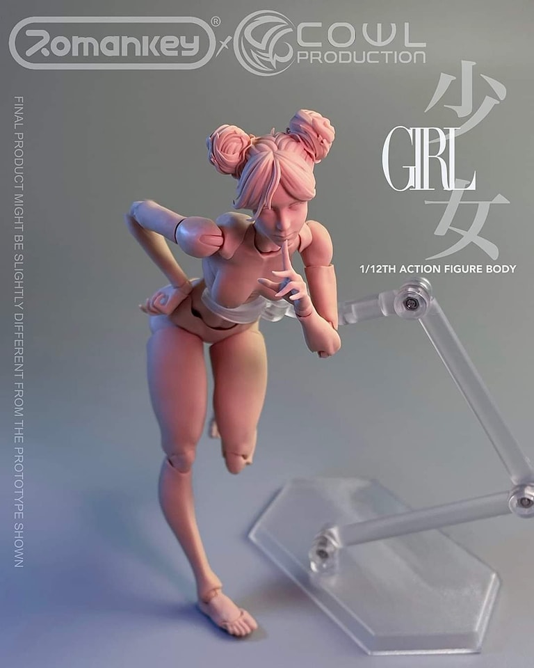 [สั่งจอง] Romankey x Cowl Production 1/12 Female Body