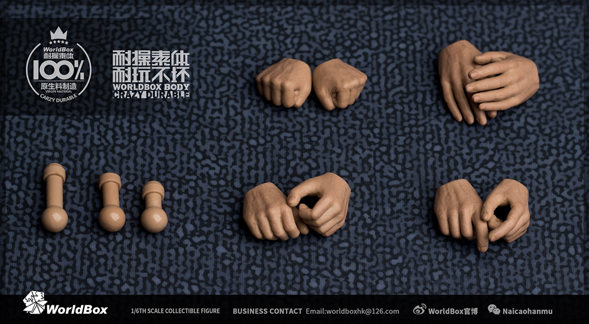 [สั่งจอง]WorldBox AT017 Features of the1/6th scale body universal body to head
