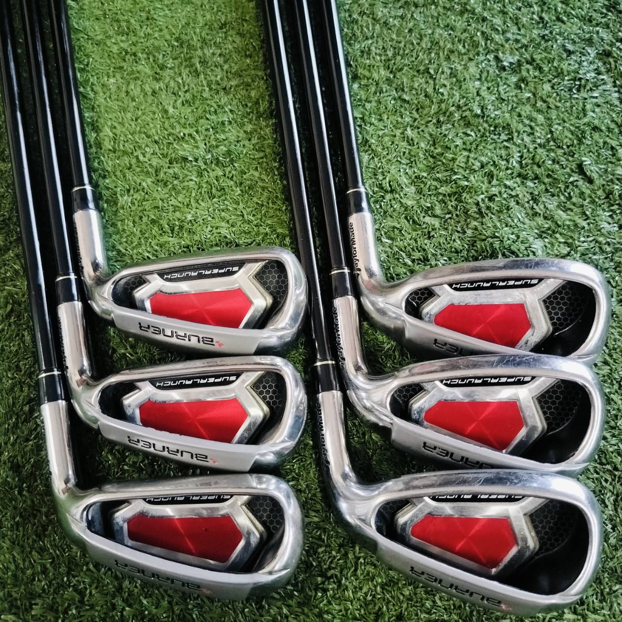 ชุดเหล็ก TAYLORMADE BURNER SUPERLAUNCH เป็นชุดเหล็กที่ตีง่ายมากที่สุด ตีสนุกมากที่สุดเลยค่ะ ก้าน FUBUKI 50 FLEX R มีเหล็ก 5 6 7 8 9 PW ไม้กอล์ฟพรีเมี่ยมมือสอง ของแท้ By NakaraLuxurious