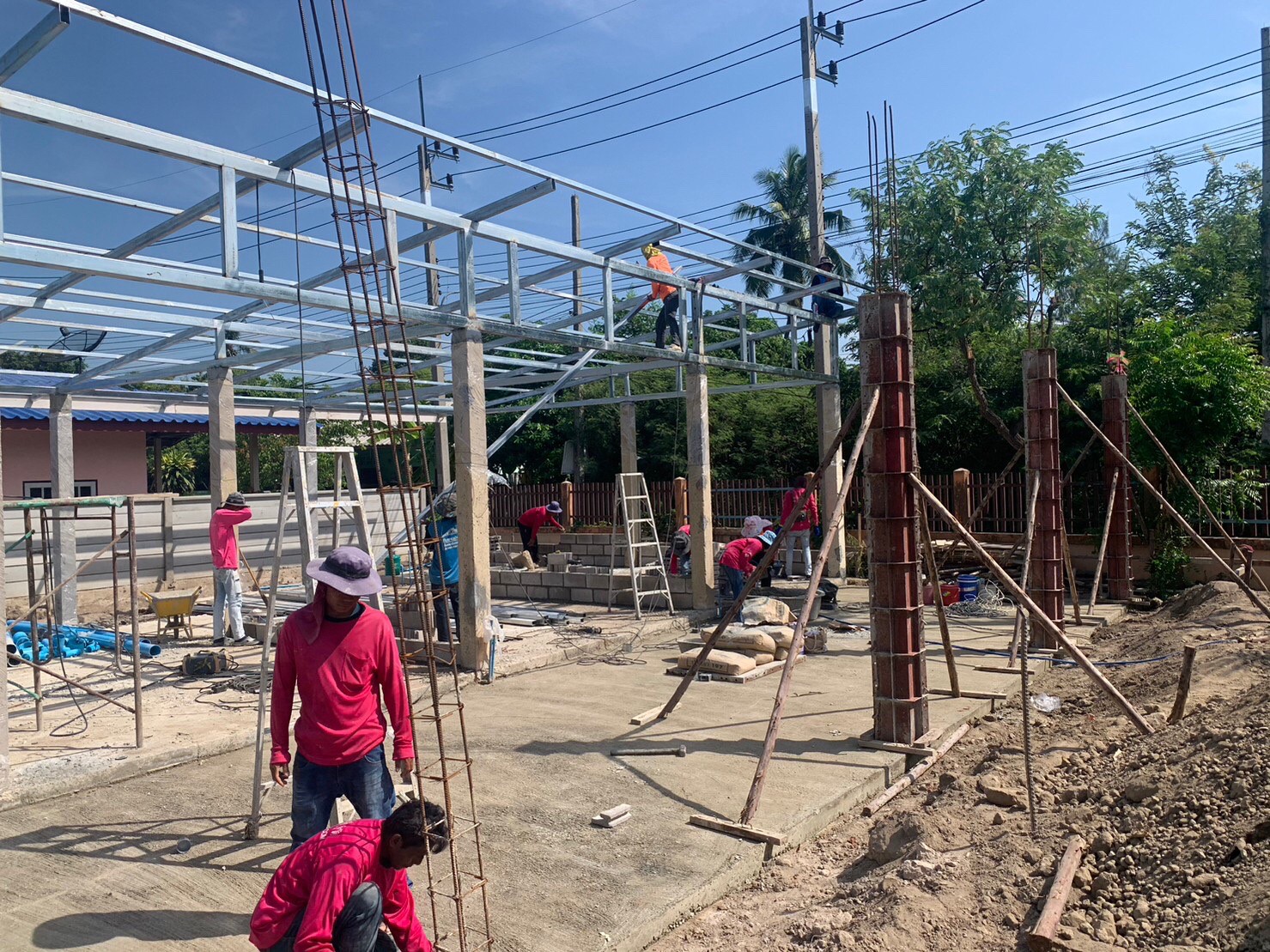 งานก่อสร้างห้องแถว จำนวน5ห้อง อ.บ้านโป่ง จ.ราชบุรี