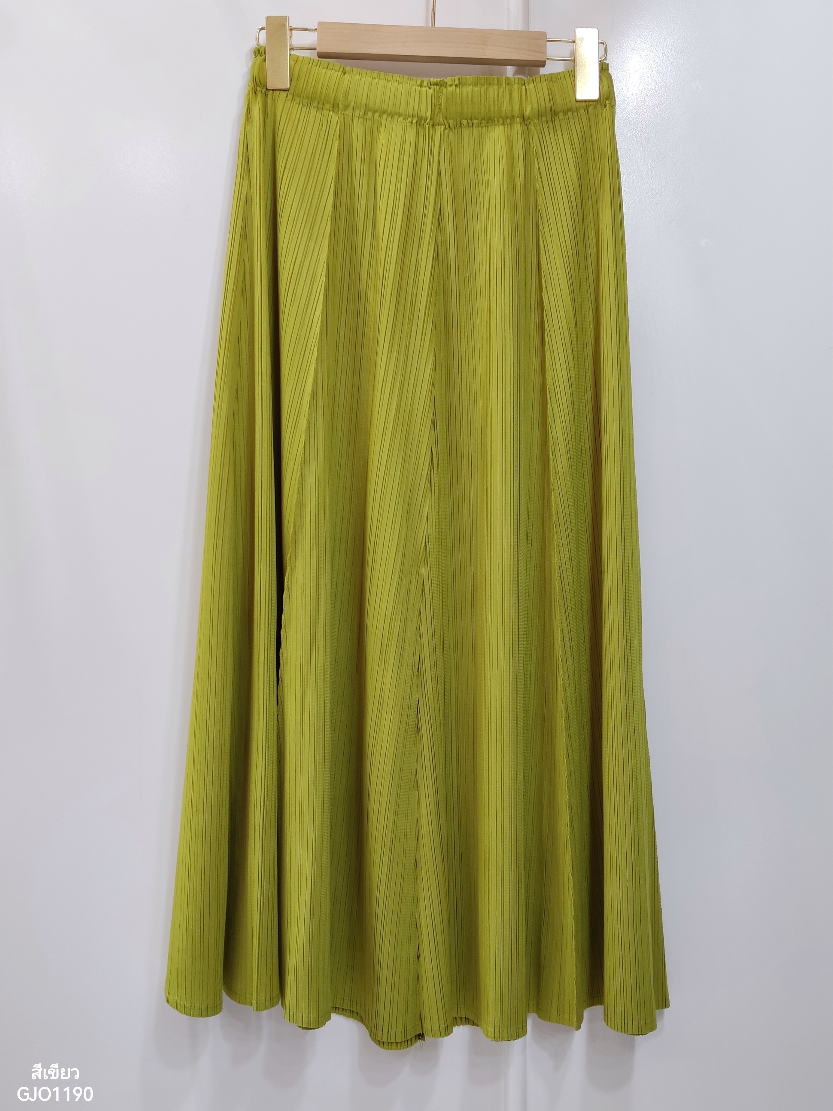 ปรับราคาลง20%!! ยาว 32.5นิ้ว! 2MUAY รุ่น GJO1190 กระโปรงพลีทคุณภาพ FLARE PLEATED SKIRT 8 สี FREE SIZE
