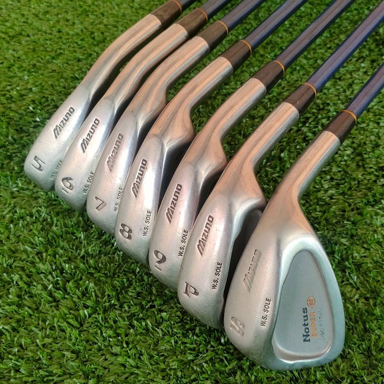 ชุดเหล็ก MIZUNO NOTUS SUPER SYNCHRO TURN 55 มีเหล็ก 5-9 เเละ PW SW ก้าน MIZUNO NOTUS เหล็กคุณภาพจากญี่ปุ่น