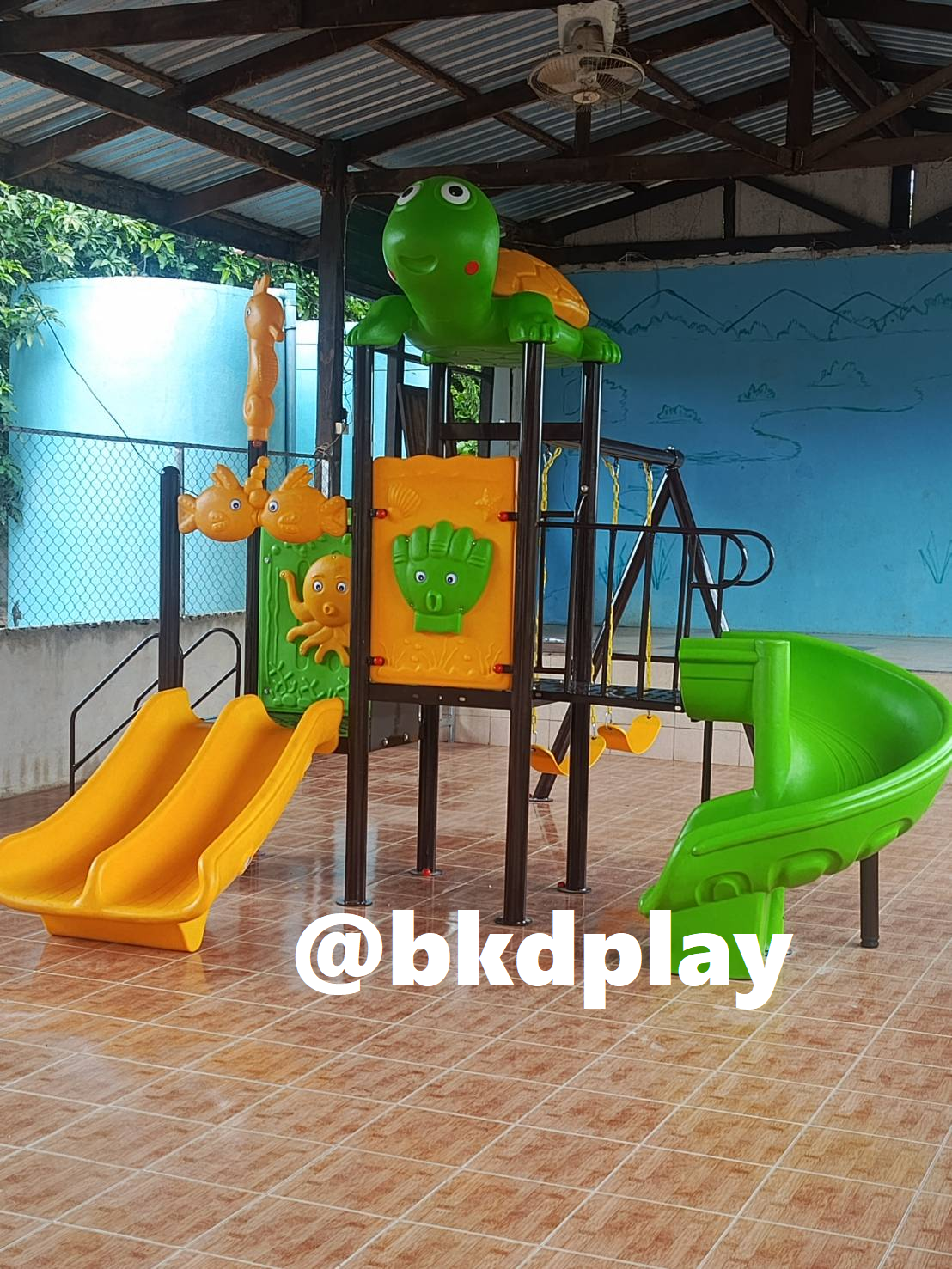 เครื่องเล่นสนาม ชุดเต่าน้อยกับเพื่อนหรรษา พร้อมชิงช้า สนามเด็กเล่น ,เครื่องเล่นสนามกลางแจ้งในร่มราคาถูก, เครื่องเล่นสนามปฐมวัย ครุภัณฑ์สนามเด็กเล่น สพฐ โครงการโรงเรียนประชารัฐ playground,สไลเดอร์,ของเล่นเสริมพัฒนาการ,เครื่องเล่นสนาม, สนามเด็กเล่น ทำงบประม