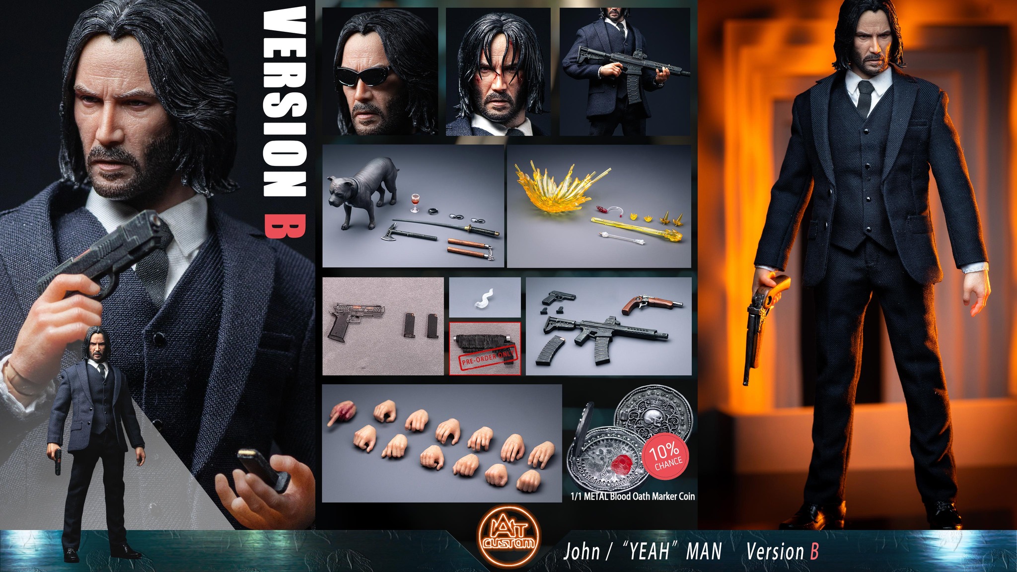 [สั่งจอง]Aton Custom 1/12 : John Wick 4