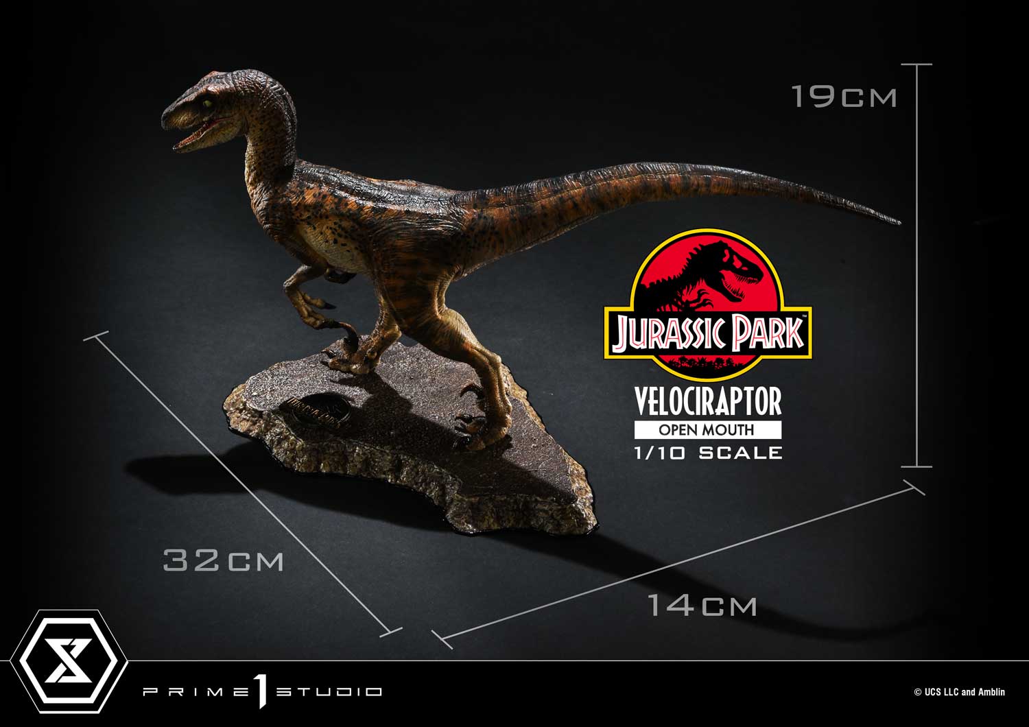 [สั่งจอง] Prime 1 Studio PCFJP-07: Velociraptor Open Mouth 1:10 Scale (Jurassic Park)