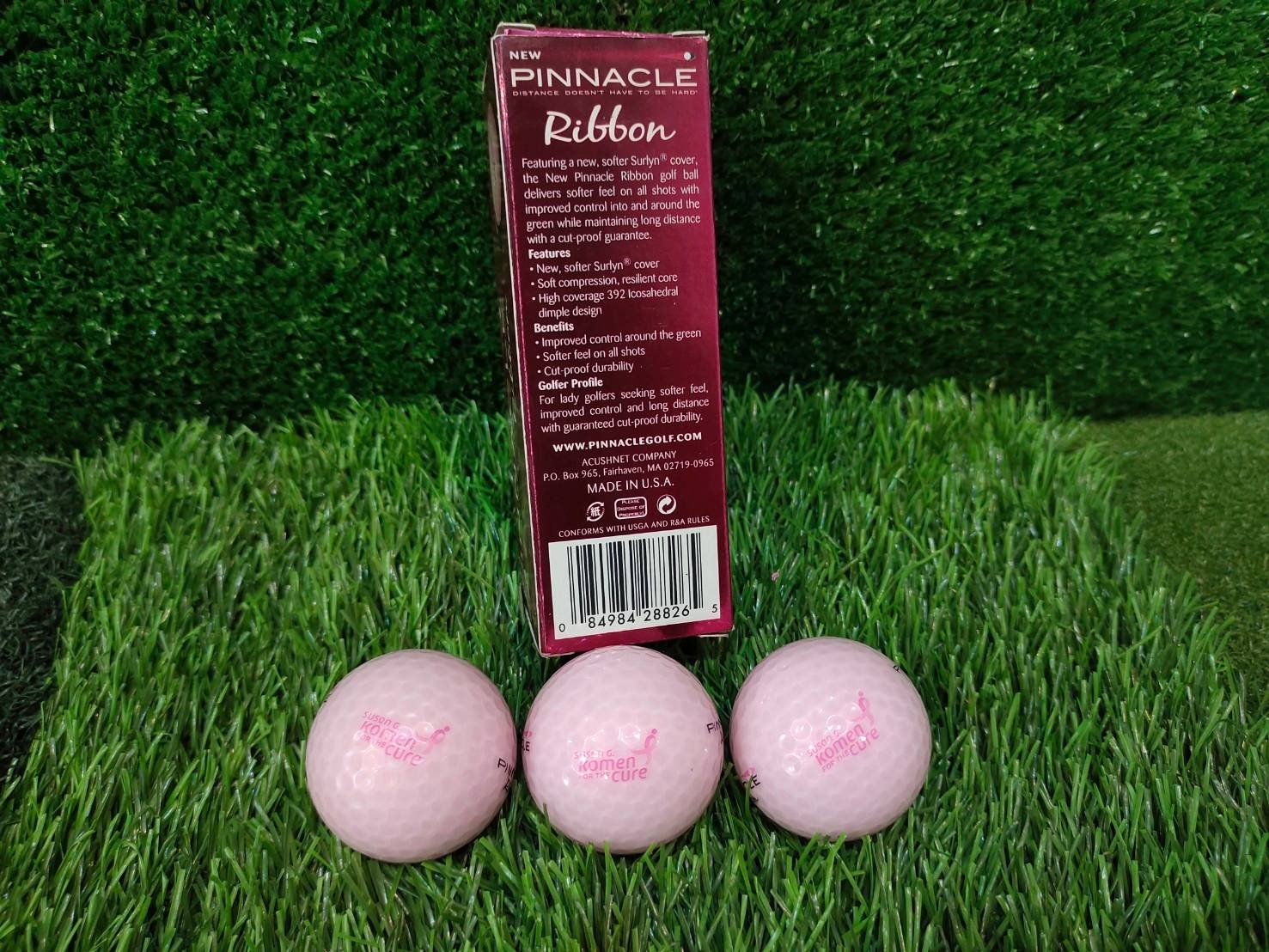ลูกกอล์ฟ PINNACLE LADY Ribbon Susan G. KOMEN FOR THE CURE
