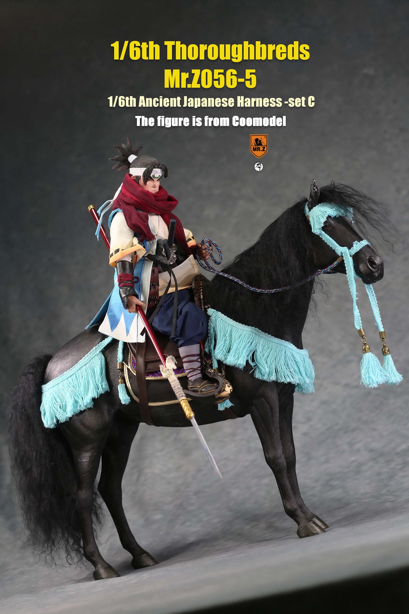 [สั่งจอง]MR.Z MRZ056 1/6 animal model No.56 : Thoroughbreds （all 5 colours） MR.Z 1/6 : Ancient Japanese Harness Set