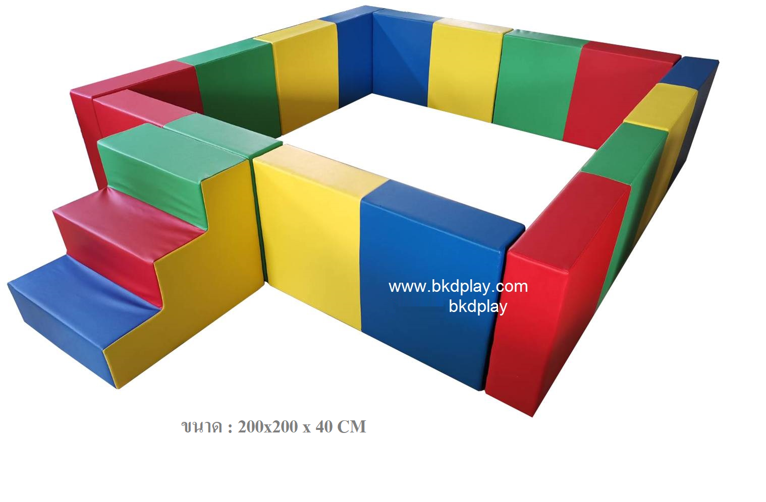 บ่อบอลพร้อมบันได ห้องบอล คอกกั้นเด็ก บุนวมนิ่ม,คอกกั้น, เบาะนุ่มนิ่ม หนัง soft play, indoor playground ของเล่นเสริมพัฒนาการ รับสั่งทำบ่อบอล ตามขนาด
