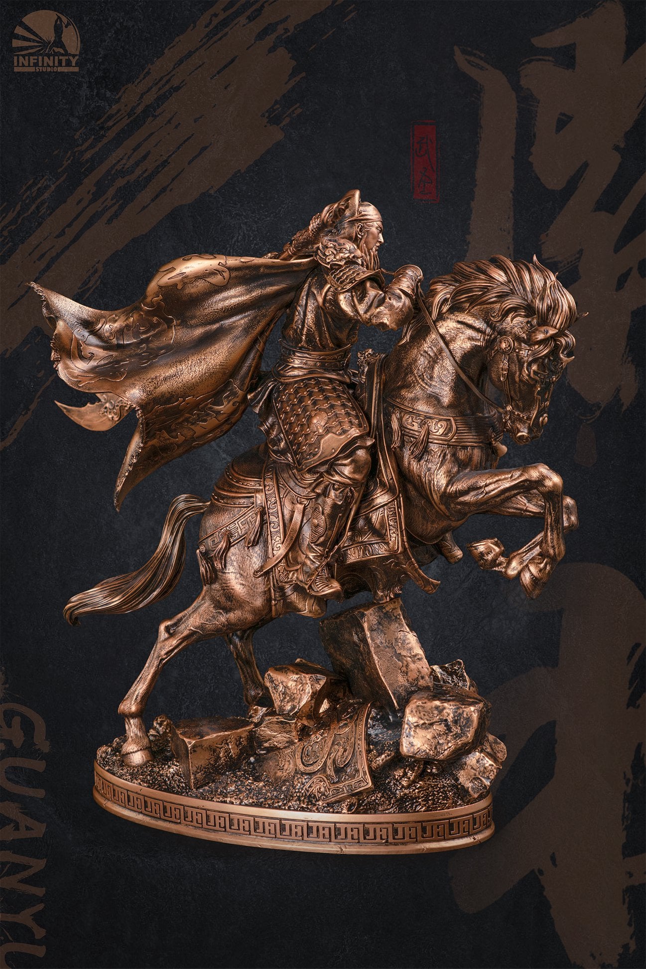 [สั่งจอง]Infinity Studio 1/7 : Three Kingdoms General - Guan Yu Bronze Version