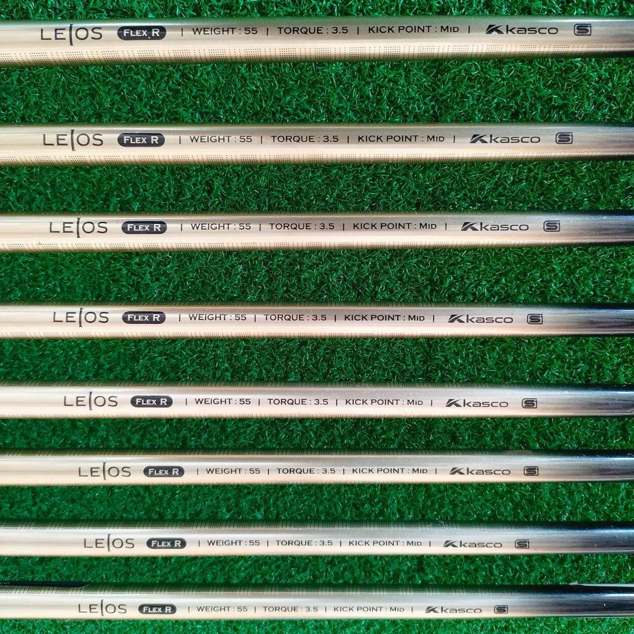 ชุดเหล็ก KASCO LELOS J ชุดเหล็กหน้าเด้งแบบมากๆ สีทองสวยหรูสุดพรีเมี่ยม จากประเทศญี่ปุ่น ทั้งหมด 8 ชิ้น