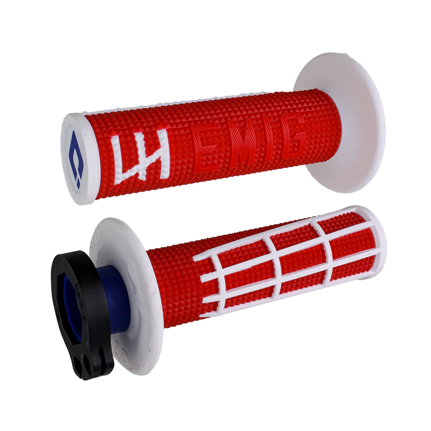 ปลอกแฮนด์ ODI Grips EMIG 2.0 V2 Lock-On - Red/White