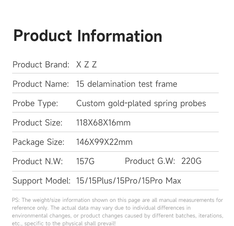 XZZ : Mainboard layered test track For iPhone 15 Series