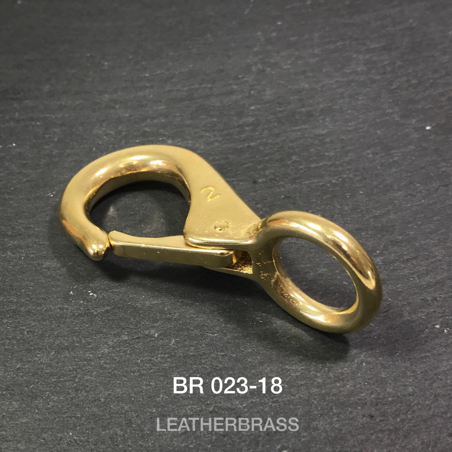 BR023 ตะขอทองเหลือง ตะขอโซ่ อะไหล่ทองเหลืองแท้ อุปกรณ์งานหนัง leatherbrass **ราคาต่อชิ้น**