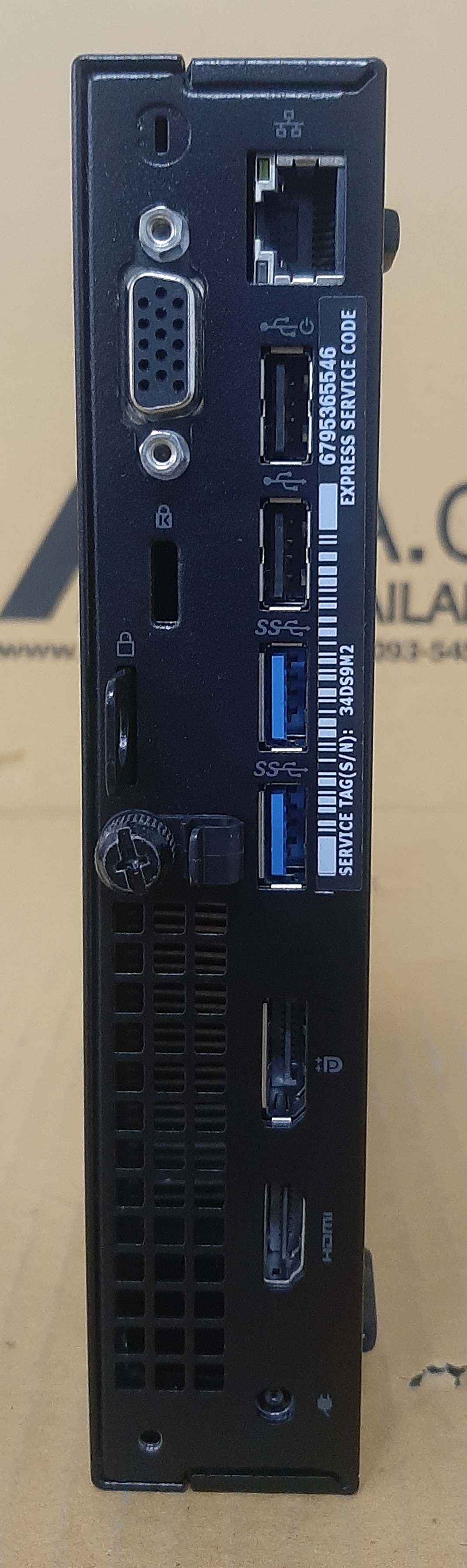 พีซีมือสอง Dell Optiplex 3050 MSFF (i3-6100T Ram4GB HDD500GB) สภาพดี ประกันร้าน 1 เดือน