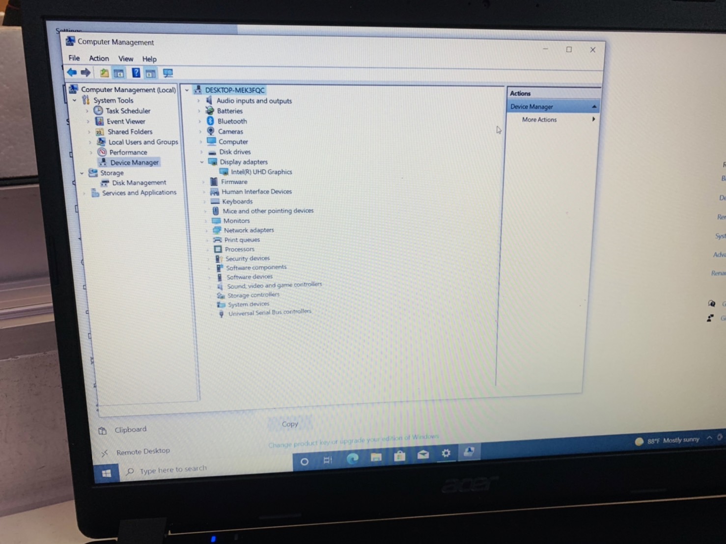 โน้ตบุ๊ค Notebook Acer Aspire3 A315-56-56TW 15.6 inch 1920 x 1080 FHD - BLACK