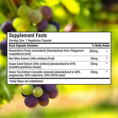 TruNature Resveratrol Plus ขนาด 140 เม็ด ช่วยต้านอนุมูลอิสระ สูตรใหม่ล่าสุด