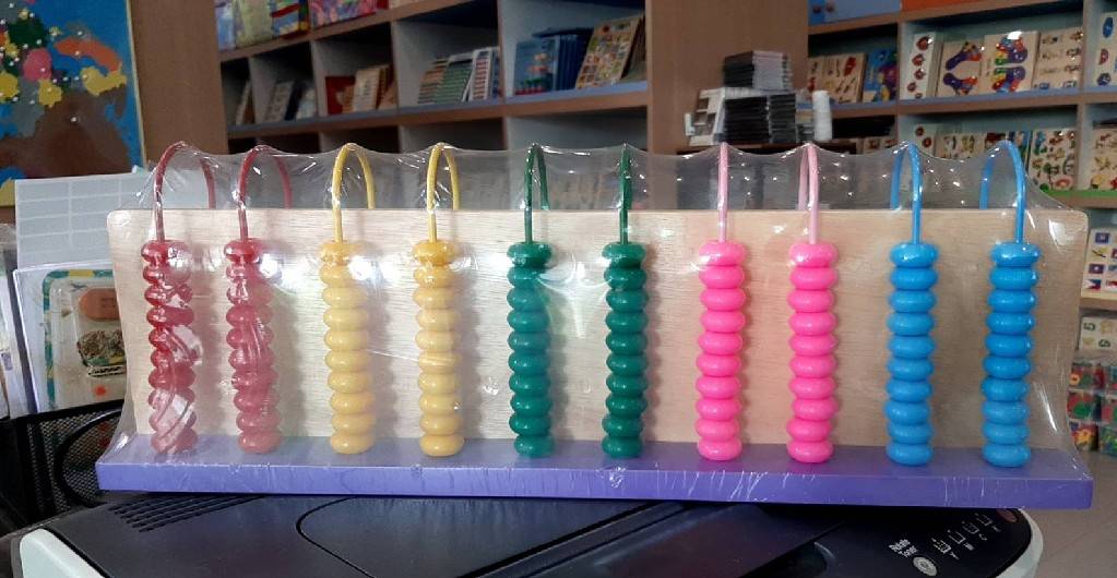 ลูกคิดข้ามรั้ว 10 หลัก ,ลูกคิดโค้ง10หลัก ของเล่นไม้, ของเล่นเสริมพัฒนาการ, ของเล่นเด็กอนุบาล, สื่อการสอนเด็กอนุบาล