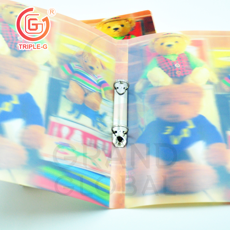 Triple-G แฟ้มใส่เอกสารขนาด A4 ลายแฟนซี 3มิติ แบบสันห่วง แพ๊ค 4 ชิ้น