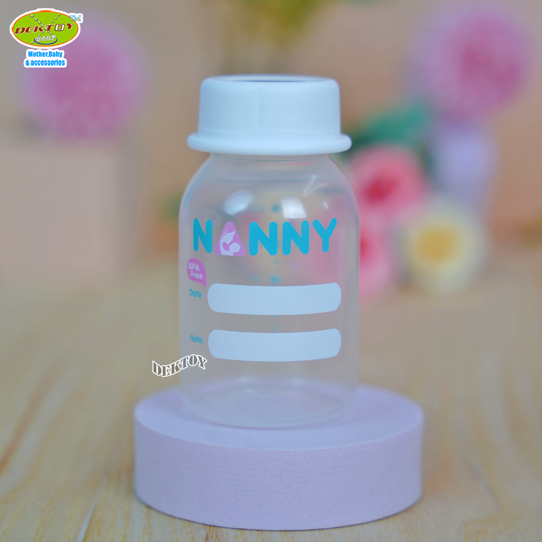 NANNY แนนนี่ ขวดเก็บน้ำนมแนนนี่4ออนซ์แพ็ค6ขวด พร้อมถาดเรียง N2202