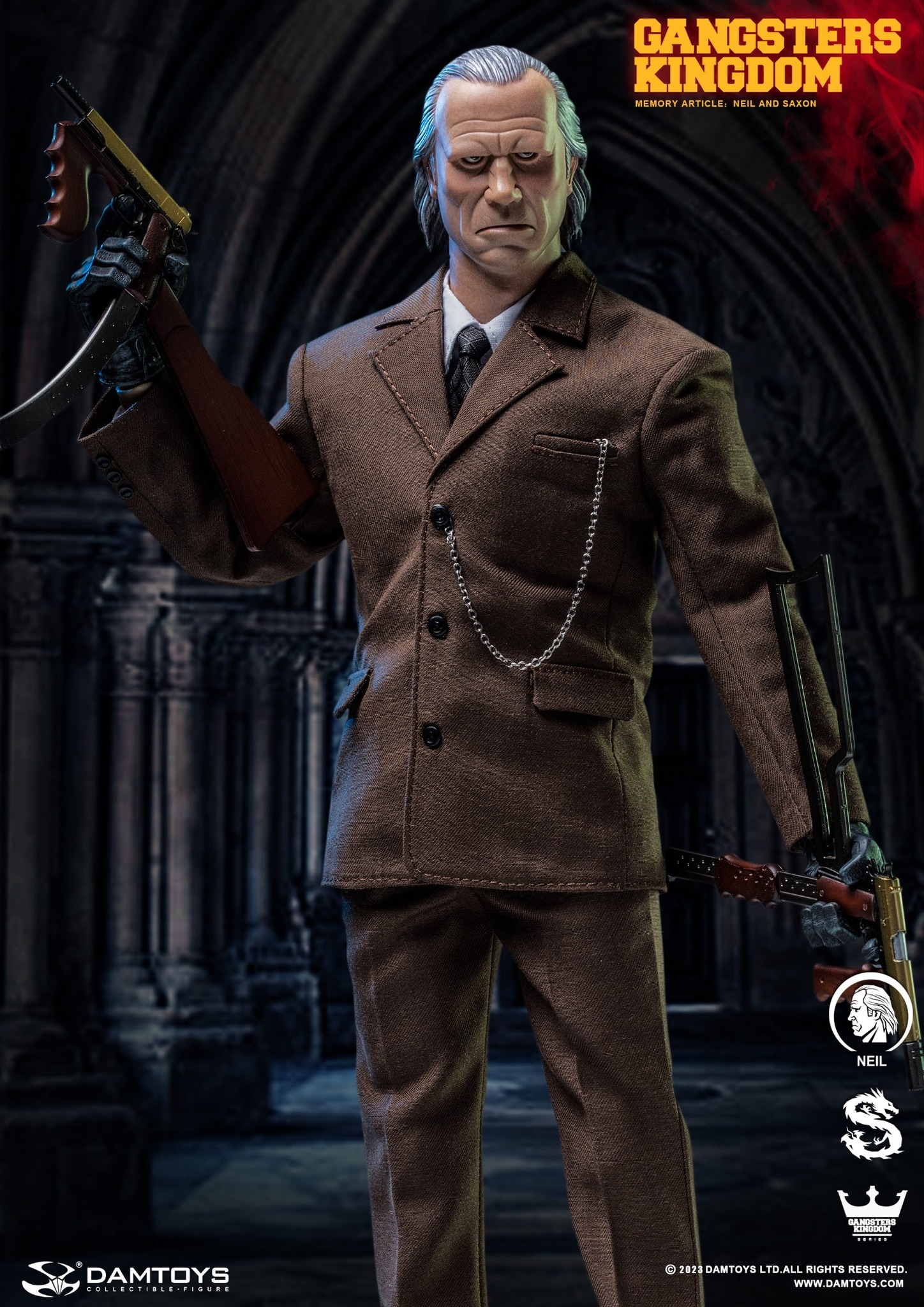 [พร้อมส่ง ]DAMTOYS gks005L 1/6 : Gangsters Kingdom 2023 WF LIMITED EDITION - Neil and Saxon