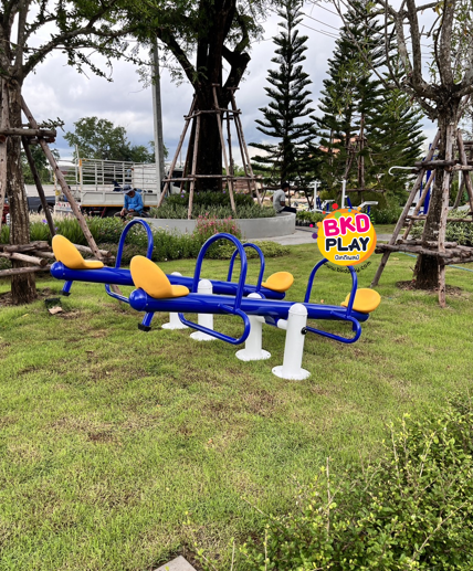 เครื่องเล่นสนาม กลางแจ้ง เหล็ก,คานกระดก 4 ที่นั่ง ปรับใหม่ตามมาตรฐาน มอก. Outdoor Playground, ราคาโรงงาน สินค้าสั่งผลิต 10-20 วัน