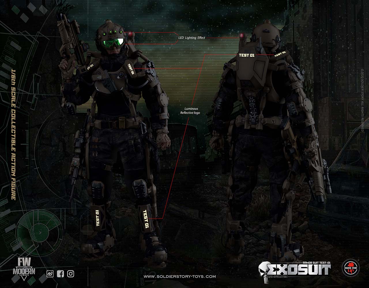[สั่งจอง] SoldierStory SS122 1/6 : EXO SKELETON ARMOR SUIT TEST-01