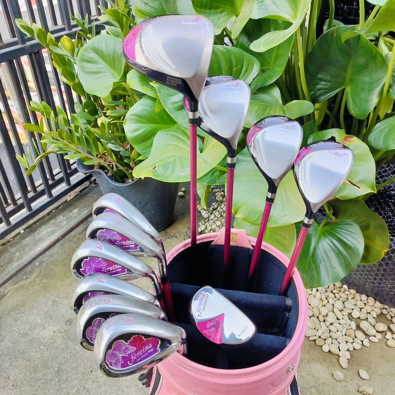 *** ไม้กอล์ฟครบชุดสำหรับผู้หญิง *** FULLSET KASCO FEREINA 🌸INNER BEAUTY DESIGND🦋 ชุดกอล์ฟพรีเมี่ยมญี่ปุ่น สุดยอดคุณภาพ