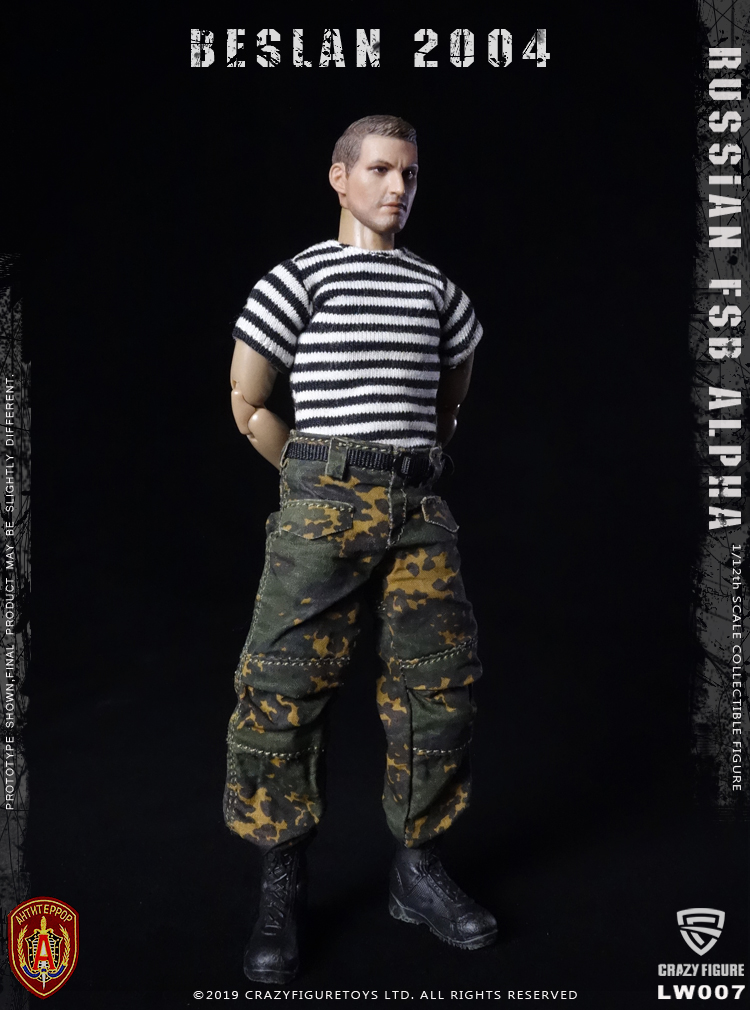 [สั่งจอง] Crazy Figure LW007 1/12 Russian Alpha Special Forces Heavy Shield