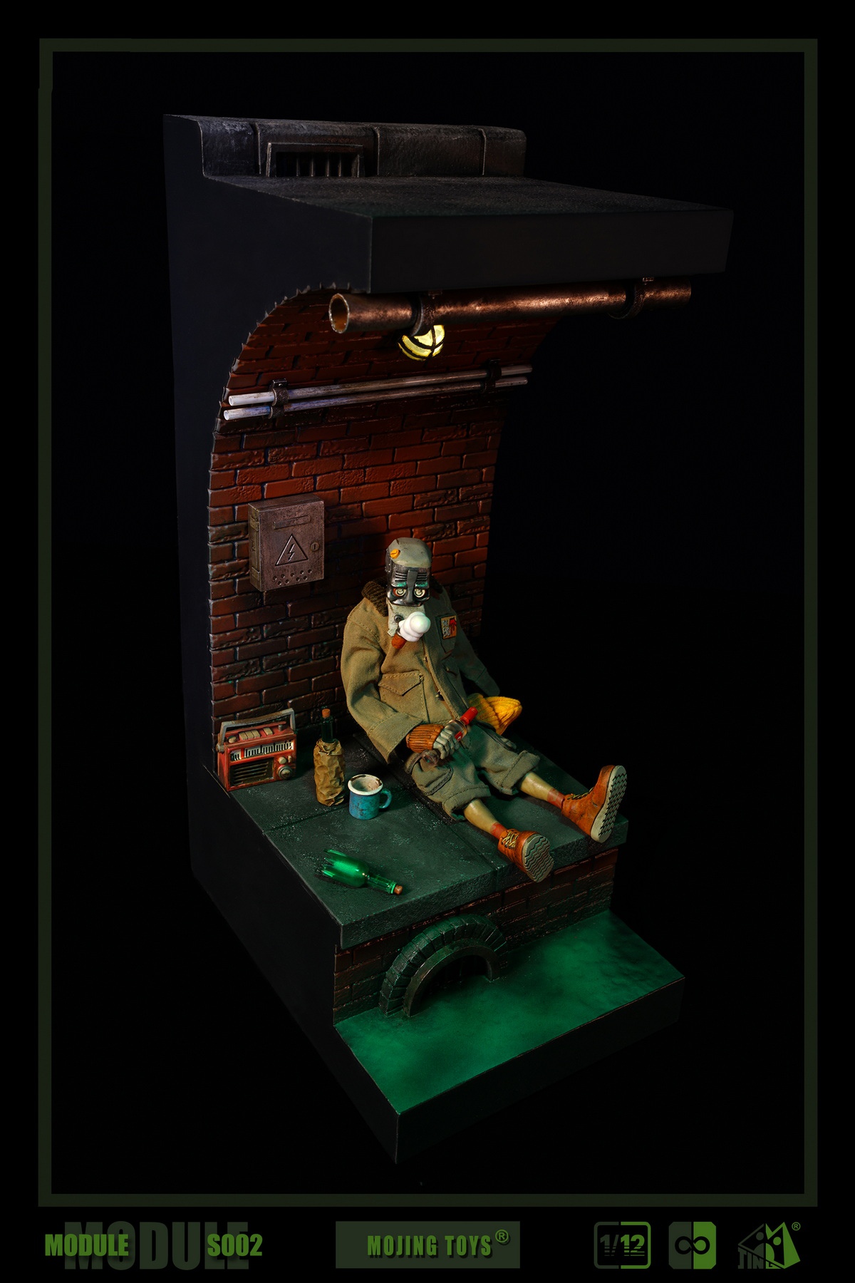 [พร้อมส่ง] mOjingToys 1/12 Module series American comic sewer DIORAMA BASE - S002D (เซตรวม A B C) ( และแถมหัวก๊อกดับเพลิง)