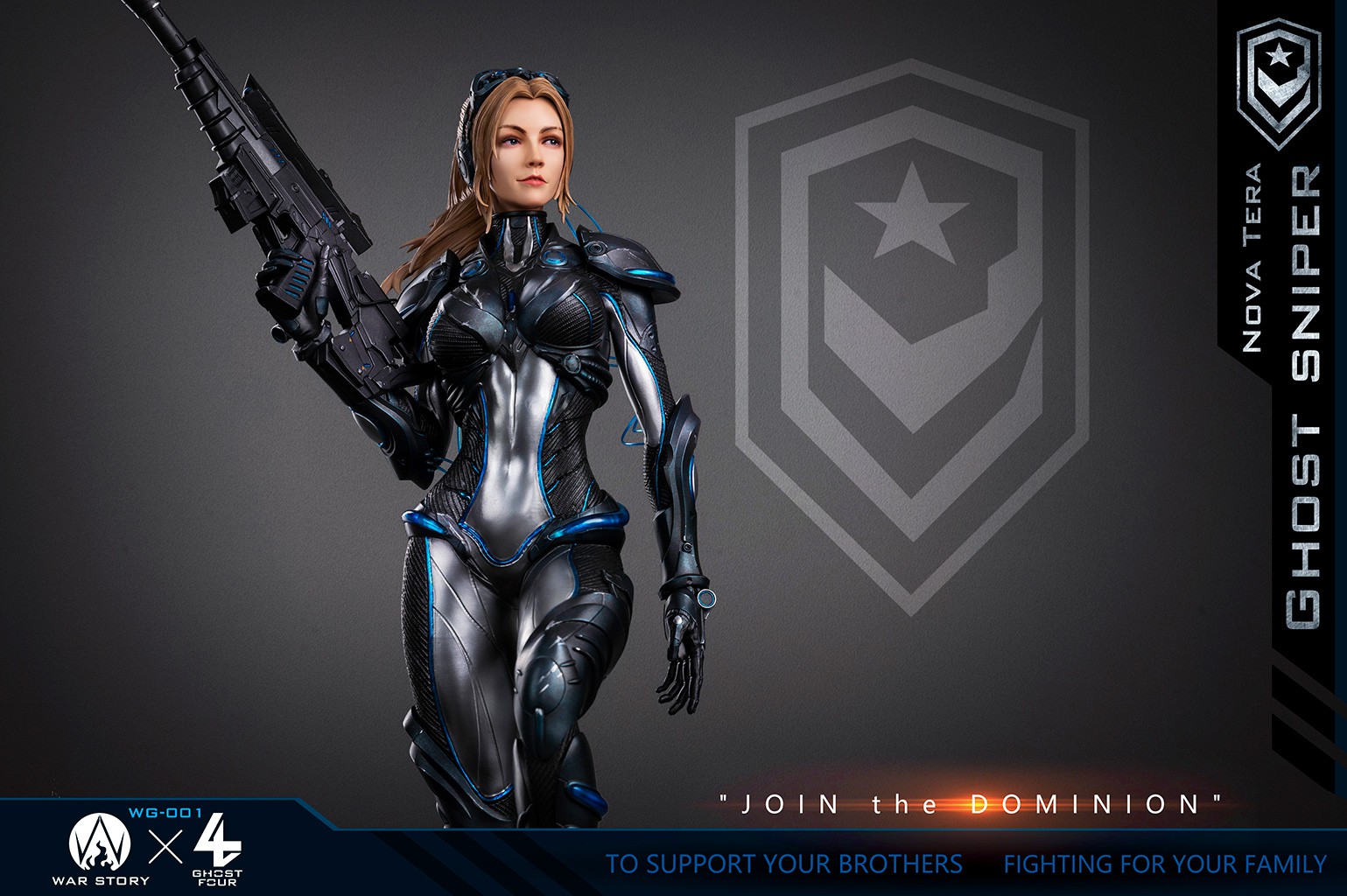 [สั่งจอง] WAR STORY X GHOST FOUR WG001 1/4 Scale : Ghost Sniper Nova Tera