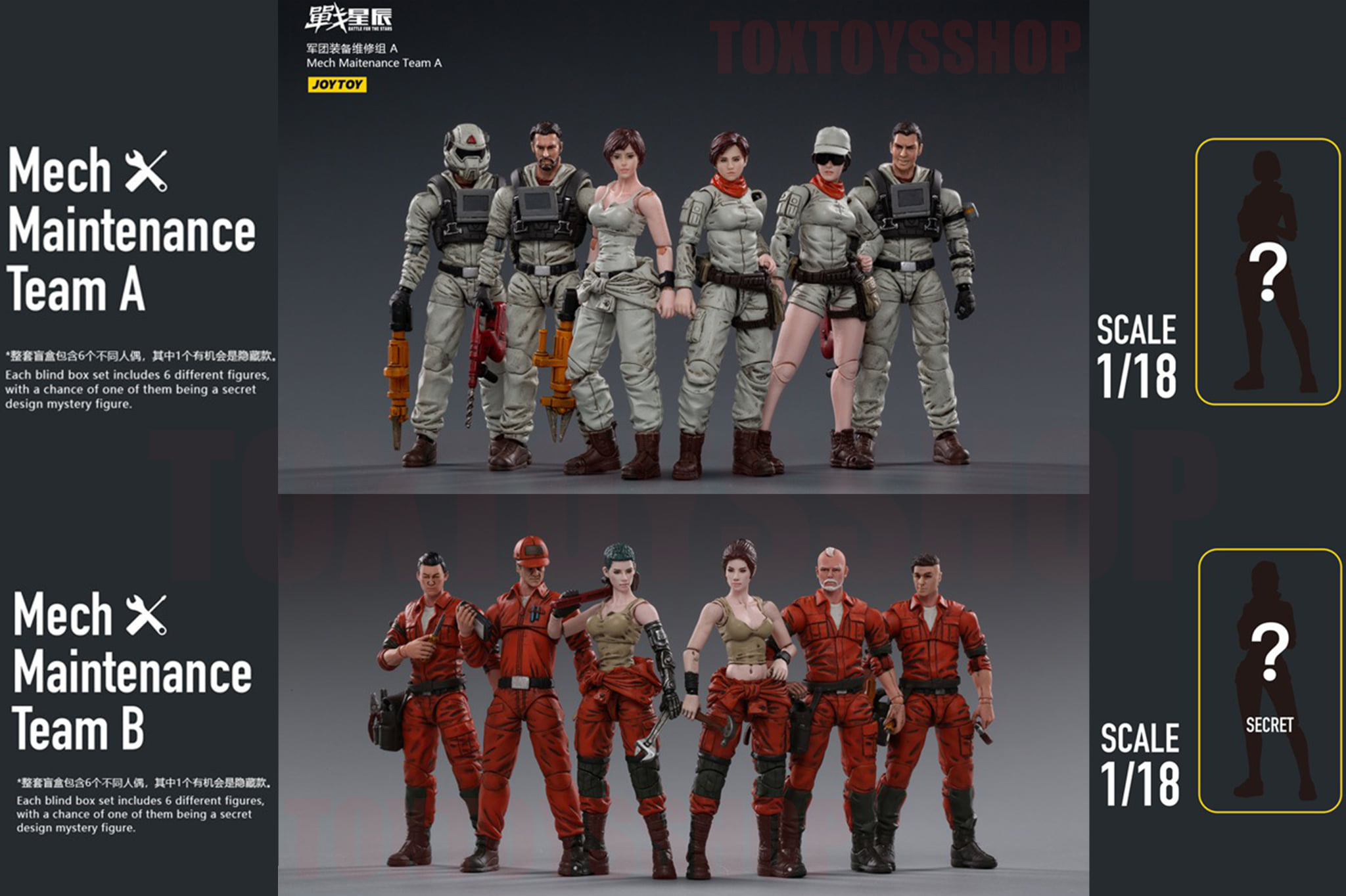 [สั่งจอง]JOYTOY 1/18 : Mech Maitenance