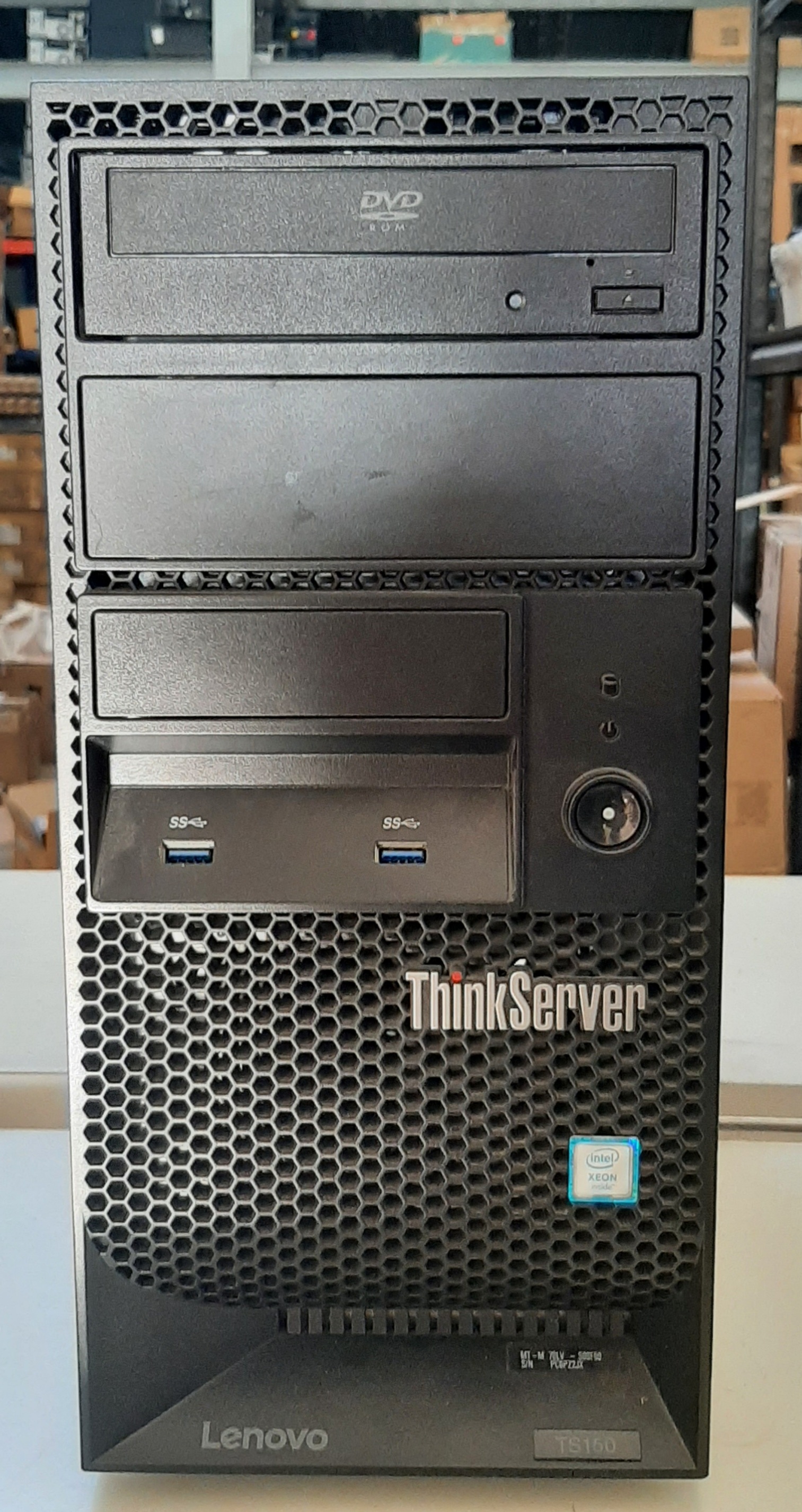 เซิร์ฟเวอร์ Tower มือสอง สภาพดี ประกันร้าน 1 เดือน Lenovo Think TS150 (CPU E3-1225 Ram8GB HDD1TB x2)
